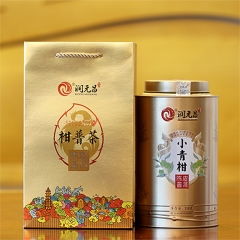 2017年潤元昌 鳳凰新會(huì)小青柑陳皮柑普茶 阿柑先生 熟茶 500克 罐